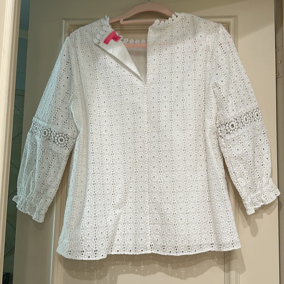 Lily Pulitzer white eyelet top - Picture 4 of 5